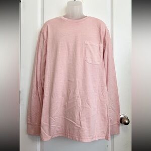 Men's Light Pink Long Sleeve Pocket T-Shirt Size XXL - Goodfellow & Co